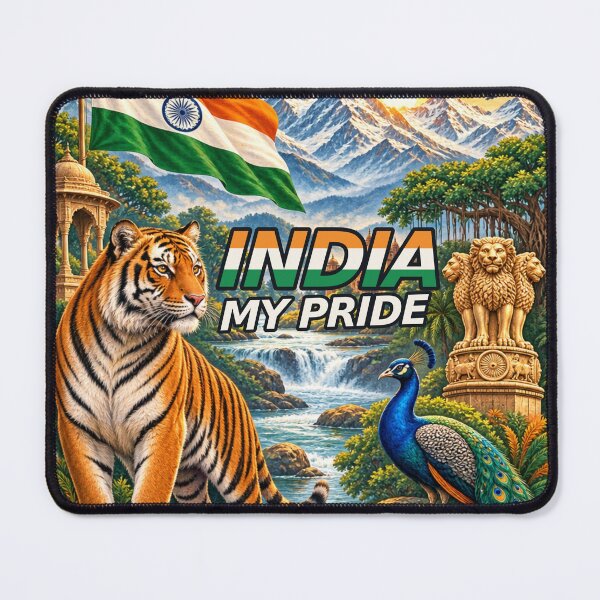 Item preview, India My Pride – Indian Culture & National Symbols Patriotic Art designed and sold by ArtsyExplorer.