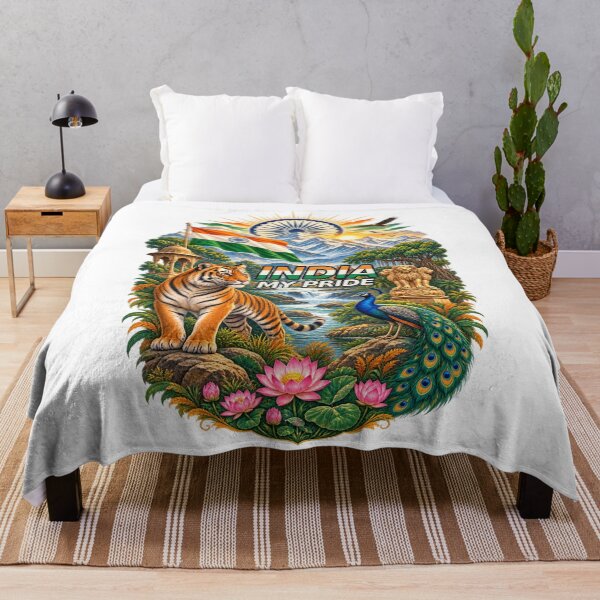 Item preview, India My Pride – Indian Culture & National Symbols Patriotic Art designed and sold by ArtsyExplorer.