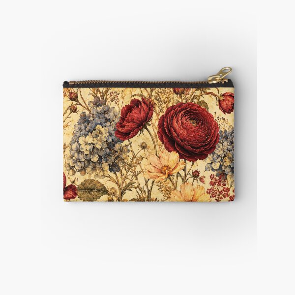 Item preview, Vintage Crimson Botanical Pattern – Red Ranunculus Floral Print – Victorian Botanical Art – Dark Floral Pattern Gift – Antique Flower Design designed and sold by @SHINTOSARTSTORE.