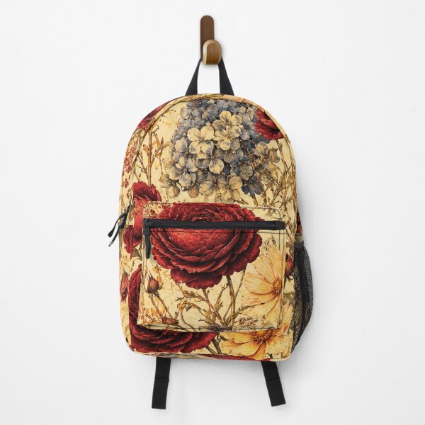 Item preview, Vintage Crimson Botanical Pattern – Red Ranunculus Floral Print – Victorian Botanical Art – Dark Floral Pattern Gift – Antique Flower Design designed and sold by @SHINTOSARTSTORE.