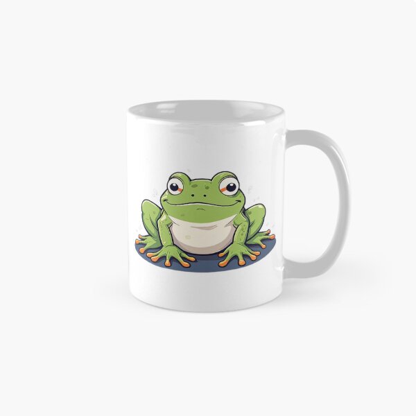 Item preview, Cute Cartoon Frog Sticker – Funny Kawaii Frog Art designed and sold by designerbhai009.