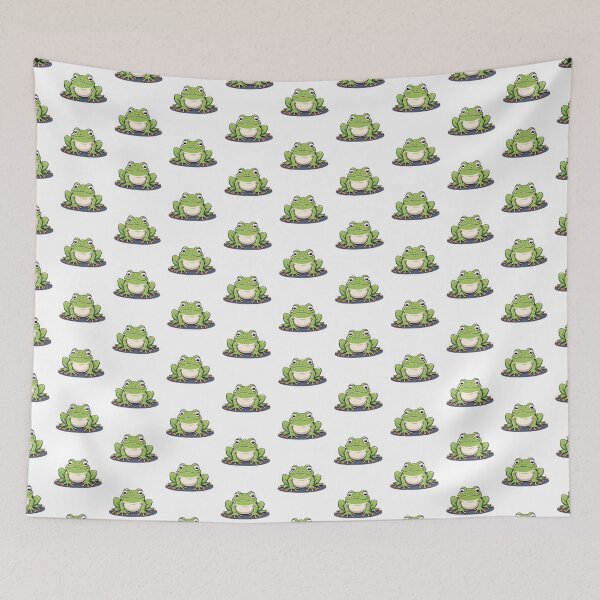 Item preview, Cute Cartoon Frog Sticker – Funny Kawaii Frog Art designed and sold by designerbhai009.