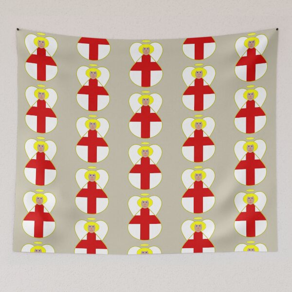 Item preview, English Flag Angel Blonde Hair Design designed and sold by AuntieShoe.