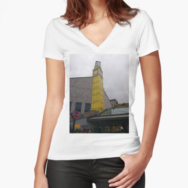 #Quebec, #Canada, Quebec #City, #Streets, #Buildings, #Places, #QuebecCity Fitted V-Neck T-Shirt