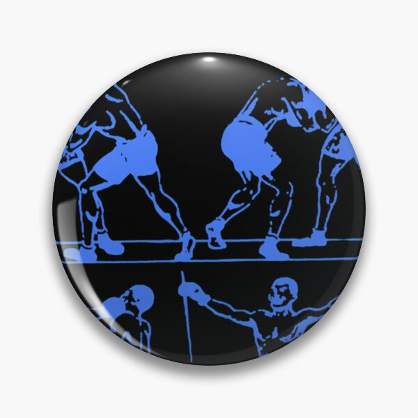 Item preview, Blue Silhouette Man Fight designed and sold by VividVortey.