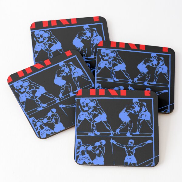Item preview, Blue Silhouette Man Fight designed and sold by VividVortey.