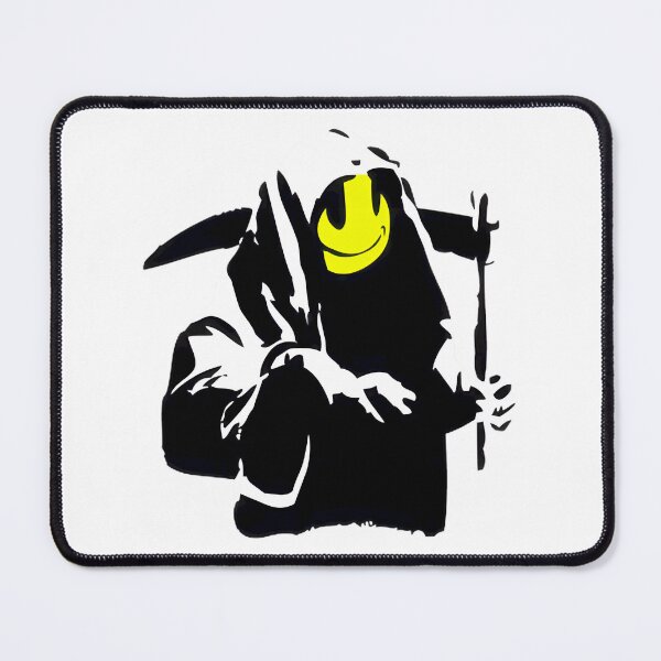 Item preview, Smiley Reaper Street Art ⭐⭐⭐⭐⭐ designed and sold by kuzumia.