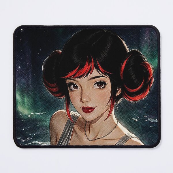 Item preview, Cosmic Space Princess Aurora Galaxy Anime Art designed and sold by Hen-C-Art.