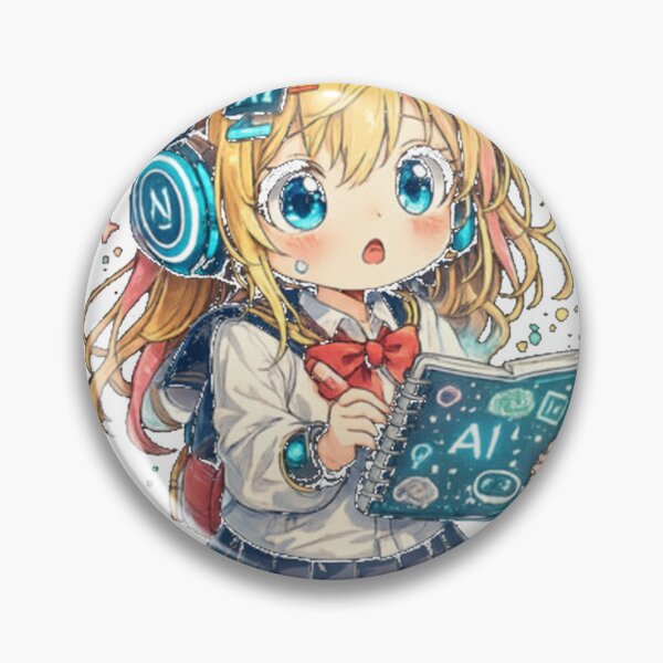 Item preview, Future Ai Anime Girl Aesthetic Kawaii Tech Student designed and sold by HRINGUR CLOTHES AND ACCESSORIES.
