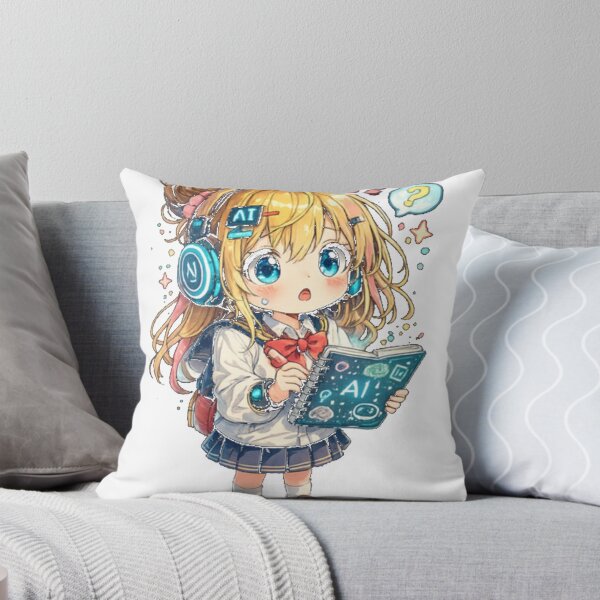 Item preview, Future Ai Anime Girl Aesthetic Kawaii Tech Student designed and sold by HRINGUR CLOTHES AND ACCESSORIES.