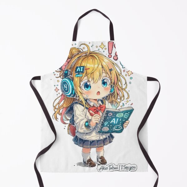 Item preview, Future Ai Anime Girl Aesthetic Kawaii Tech Student designed and sold by HRINGUR CLOTHES AND ACCESSORIES.