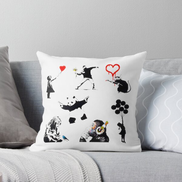 Item preview, Street Art Collection: Heart Balloon, Panda, Rat, Girl ⭐⭐⭐⭐⭐ designed and sold by kuzumia.