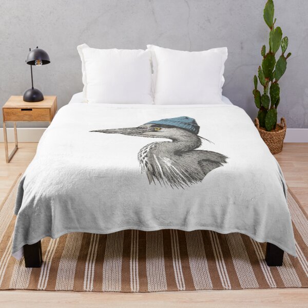 Item preview, Great Blue Heron Retro Bird Vintage designed and sold by roartusa.