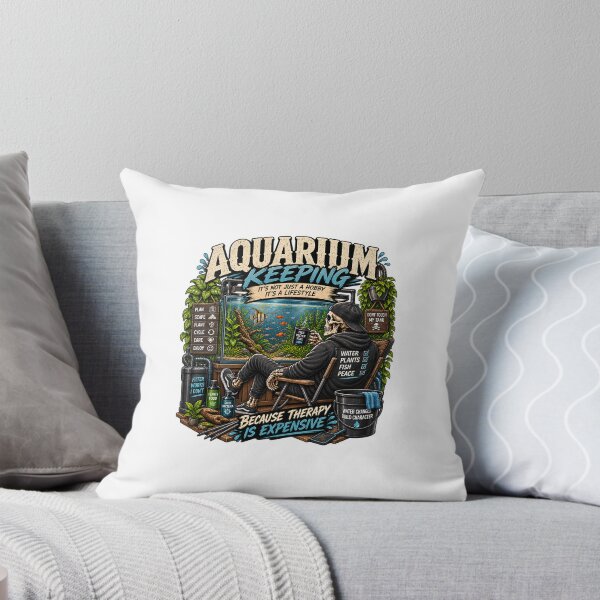 Item preview, Aquarium Keeping Lifestyle Skeleton Art designed and sold by CrestlineDesign.
