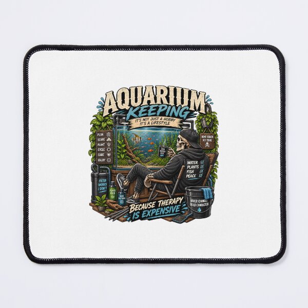 Item preview, Aquarium Keeping Lifestyle Skeleton Art designed and sold by CrestlineDesign.