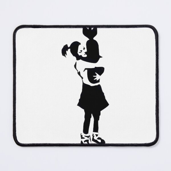 Item preview, Peace Embrace: Girl & Bomb Art ⭐⭐⭐⭐⭐ designed and sold by kuzumia.