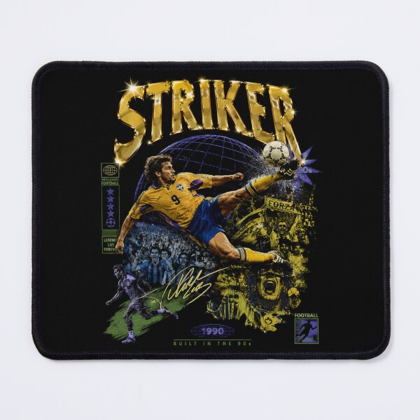 Item preview, Vintage Retro Soccer Striker T-Shirt | Football Graphic Gift designed and sold by Bhinfy.