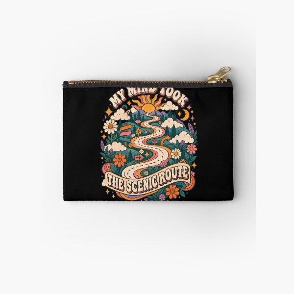 Item preview, My Mind Took the Scenic Route Retro ADHD Nature Art designed and sold by Tharaazu.
