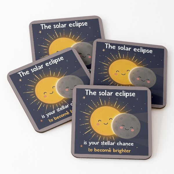 Item preview, “The solar eclipse is your stellar chance to become brighter” Design  designed and sold by hypnoses.