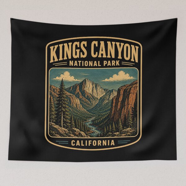 Item preview, Kings Canyon National Park - California designed and sold by GoodOldVintage.