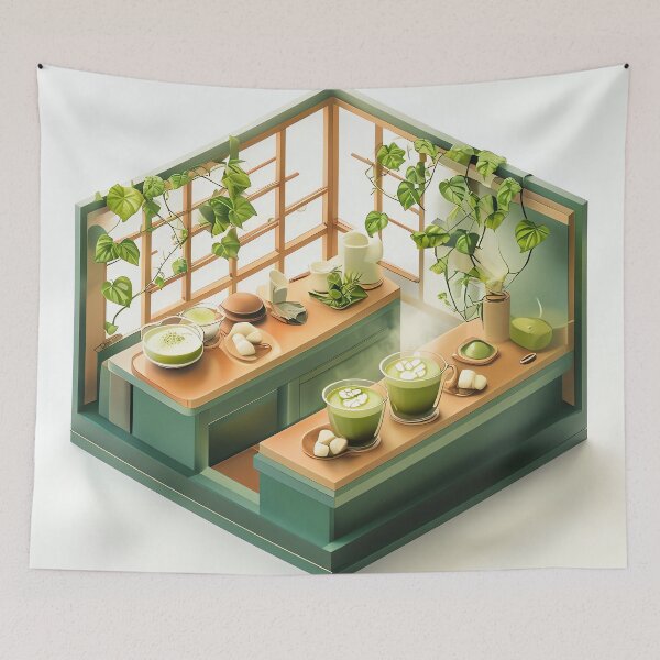 Item preview, Morning Matcha Nook designed and sold by ONYX Pixee.