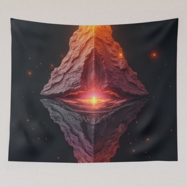 Item preview, A glowing crystal rising from the darkness. designed and sold by Mianku | Für das Leben.