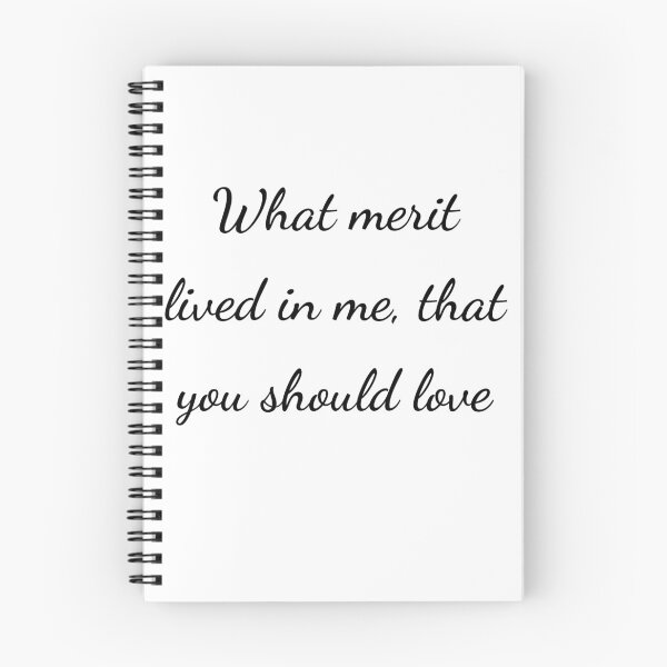 Item preview, “What merit lived in me, that you should love” - handwriting black designed and sold by ariksworld.