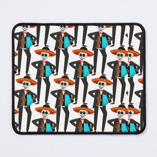 Item preview, Dia de los Muertos Accordion Skeleton Mariachi Pattern designed and sold by manojbalan1968.