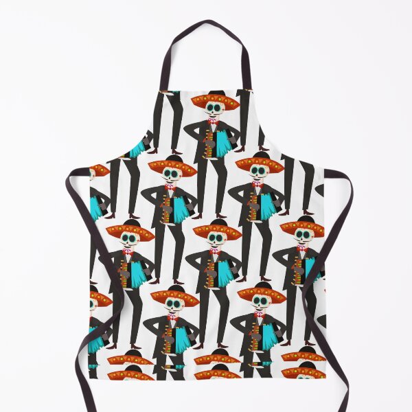 Item preview, Dia de los Muertos Accordion Skeleton Mariachi Pattern designed and sold by manojbalan1968.