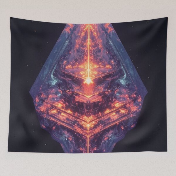 Item preview, Cosmic crystal formation glows in the darkness designed and sold by Mianku | Für das Leben.