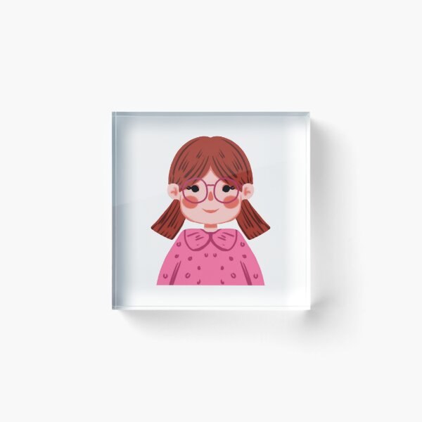 Item preview, Cute Little Girl Cartoon Sweet Red Hair Pigtails Design designed and sold by FiaARTROOMa.