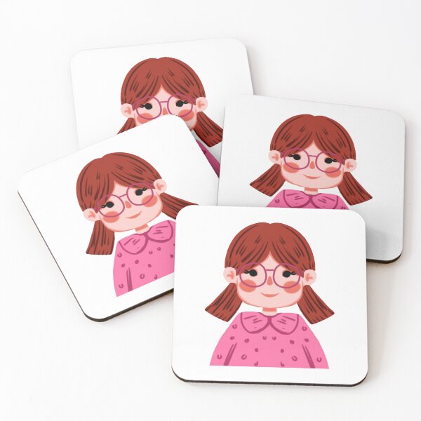 Item preview, Cute Little Girl Cartoon Sweet Red Hair Pigtails Design designed and sold by FiaARTROOMa.