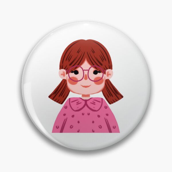 Item preview, Cute Little Girl Cartoon Sweet Red Hair Pigtails Design designed and sold by FiaARTROOMa.