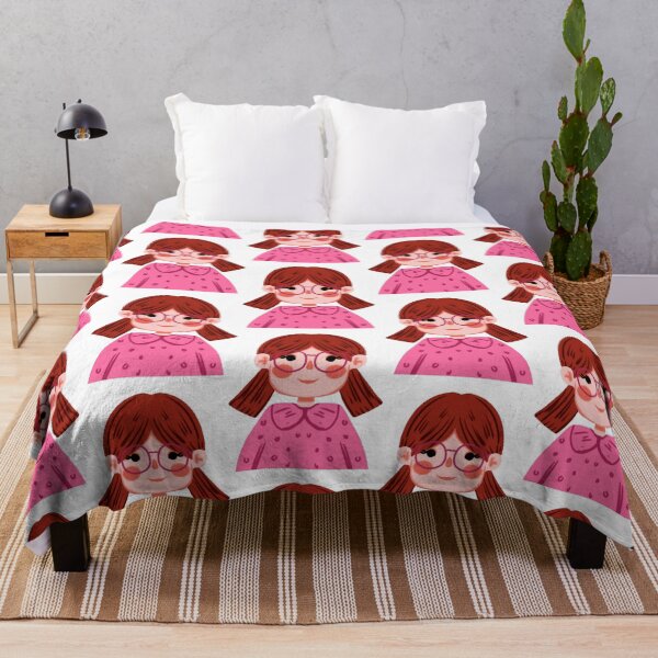 Item preview, Cute Little Girl Cartoon Sweet Red Hair Pigtails Design designed and sold by FiaARTROOMa.