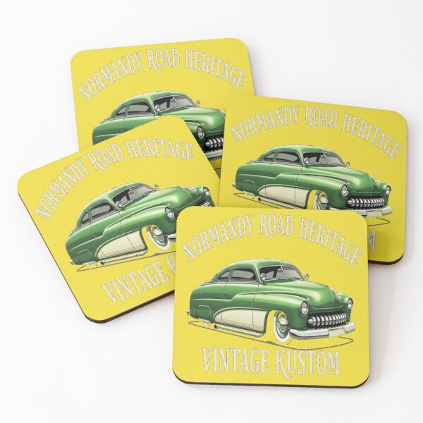 Item preview, 1951 Mercury Custom Vintage Kustom Car Retro Americana Art designed and sold by Normandy Road Heritage.