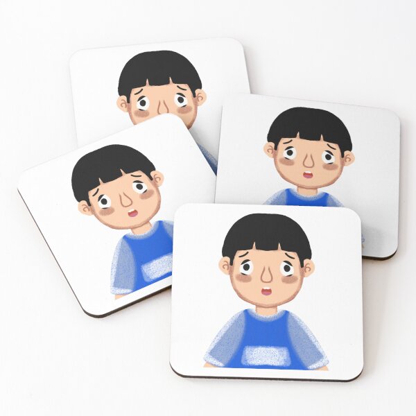 Item preview, Sad Boy Cartoon Emotional Melancholy Cute Child Art designed and sold by FiaARTROOMa.
