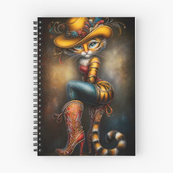 Item preview, Stylish Cat in Cowboy Outfit with Hat and Boots designed and sold by Artessie.