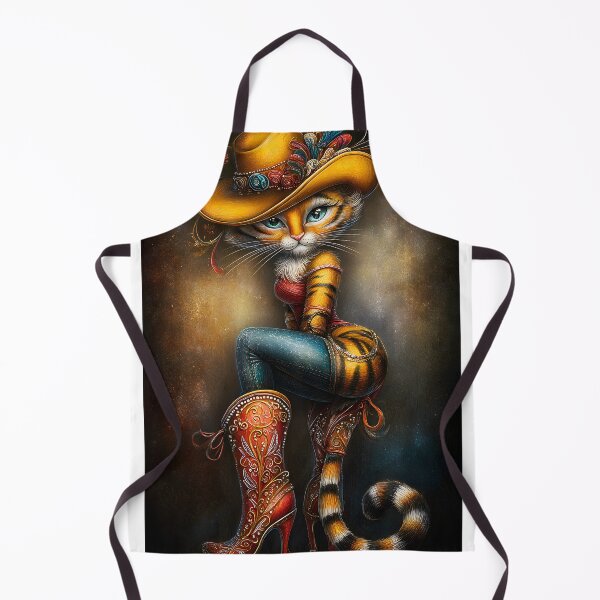 Item preview, Stylish Cat in Cowboy Outfit with Hat and Boots designed and sold by Artessie.