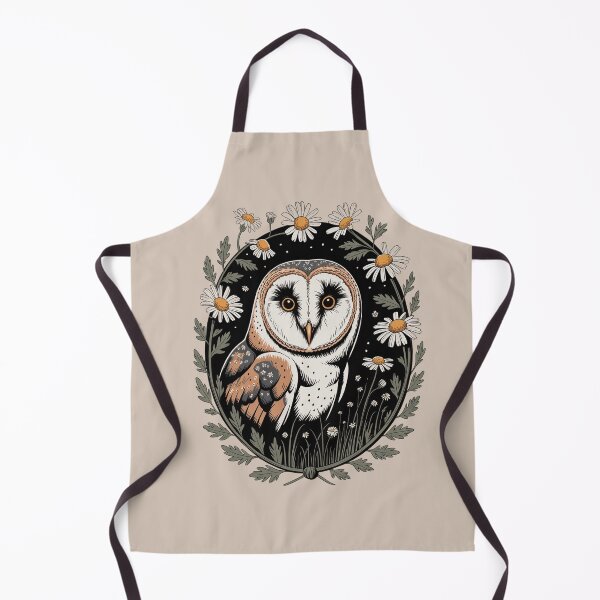 Item preview, Barn Owl Wildflower Meadow Vintage Illustration designed and sold by NuvoraNest.