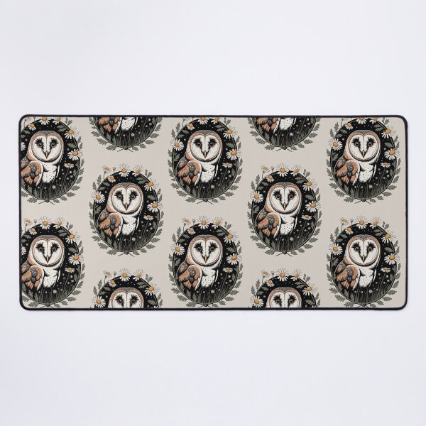 Item preview, Barn Owl Wildflower Meadow Vintage Illustration designed and sold by NuvoraNest.