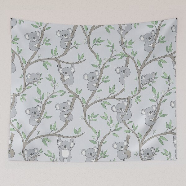 Item preview, Cute Koala Seamless Pattern – Adorable Australian Animal Tree Design by MNS designed and sold by ashenlocs.