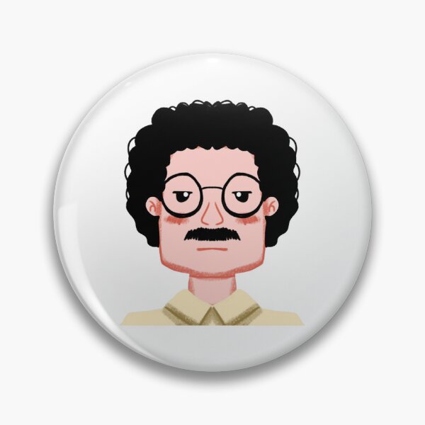 Item preview,  A Man Cartoon Funny Afro Mustache Nerd Dad Graphic designed and sold by FiaARTROOMa.