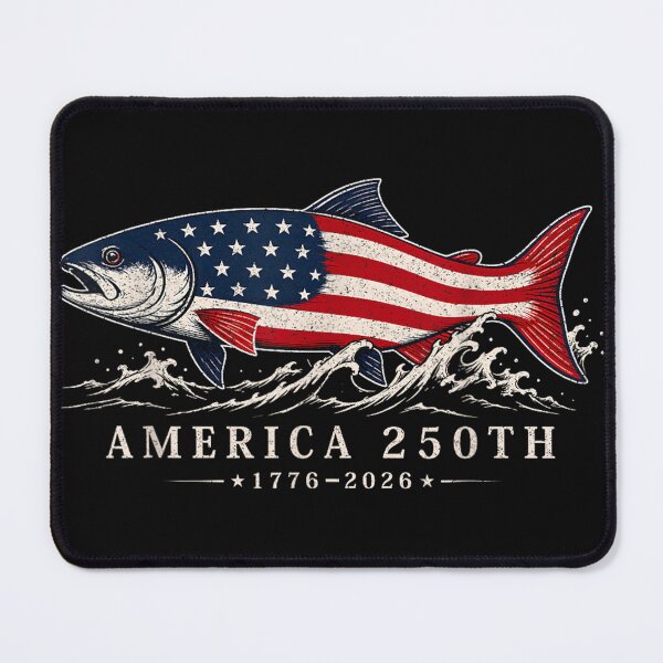 Item preview, 250 America Years 1776 2026 Fishing USA Flag 250th Birthday designed and sold by thesameperson45.