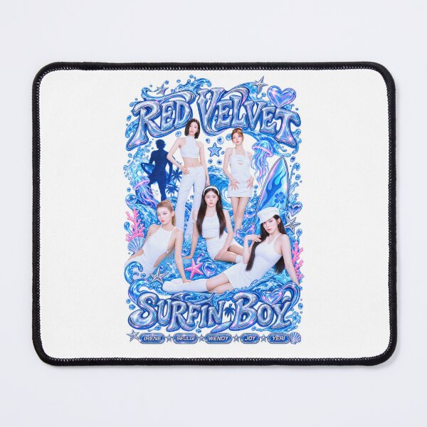 Item preview, Red Velvet Surfin Boy Turquoise Waves designed and sold by Valereekmerch.