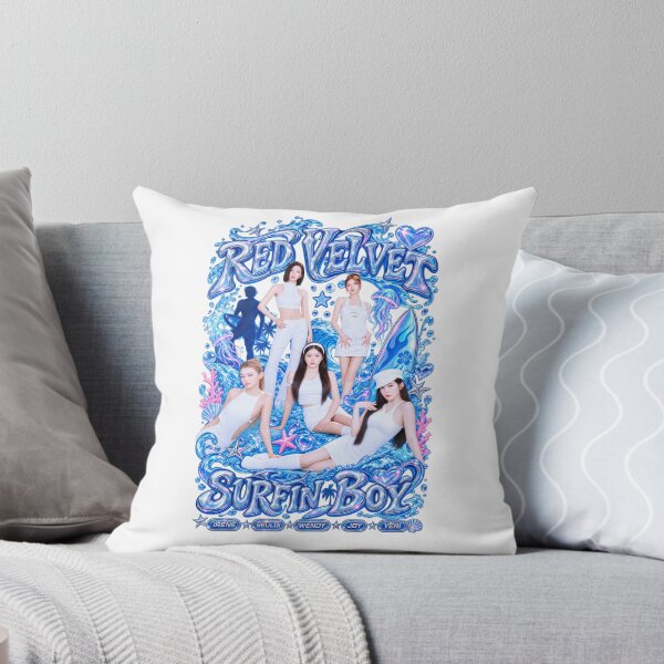 Item preview, Red Velvet Surfin Boy Turquoise Waves designed and sold by Valereekmerch.