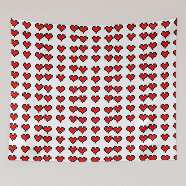 Item preview, 12 Pixel Hearts - Red  designed and sold by KatsCrosses.