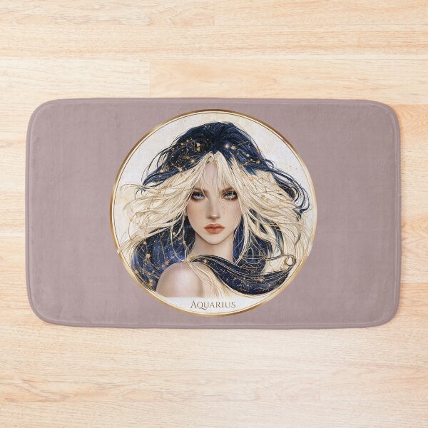 Item preview, Aquarius Zodiac Woman Astrology Celestial Water Bearer Constellation PNG designed and sold by MythicMood.