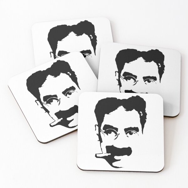 Item preview, Groucho Marx Pop Art Portrait In Black And White designed and sold by HENLeyCos-GROV.
