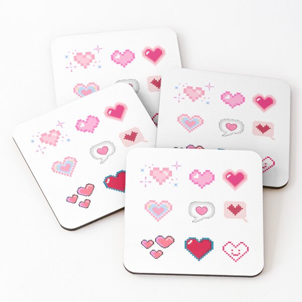 Item preview, Pixel Hearts  designed and sold by KatsCrosses.