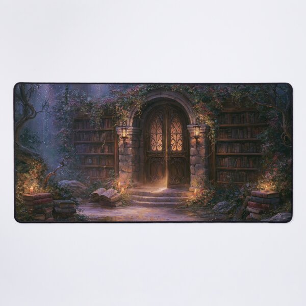 Item preview, Enchanted library hidden in the forest | Magic | Witchy decor designed and sold by Schmidsi.